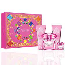 Versace Bright Crystal Edt 90ml / Edt 5ml / Perfumed Bath &amp; showergel 100ml / Perfumed Body Lotion 100ml