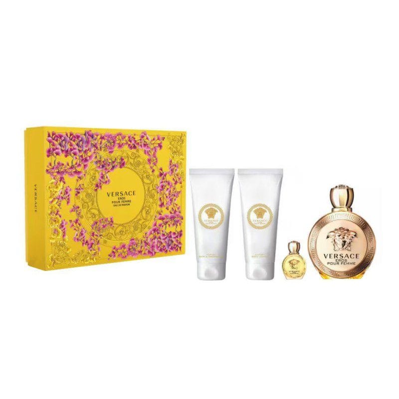 Versace Eros Pour Femme Edp 100ml / Edp 5ml / Bath &amp; ShowerGel 100ml / Luxury Body Lotion