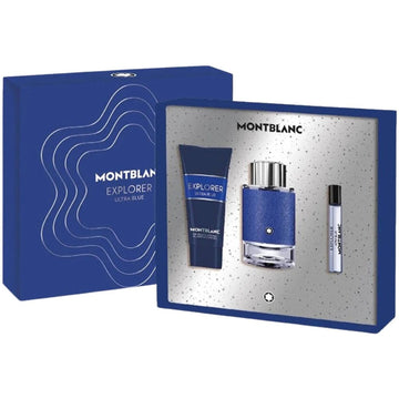 Mont Blanc Explorer Ultra Blue Edp 100ml / Edp 7.5ml / Shower Gel 100ml Gift Set