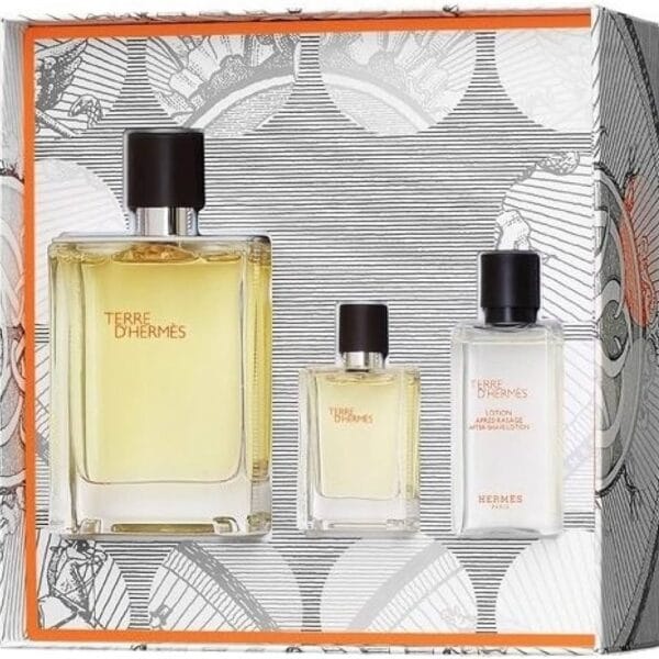 Terre D Hermes Edt 100ml / Edt 15ml Travel Spray / Hair & Body Showergel 40ml