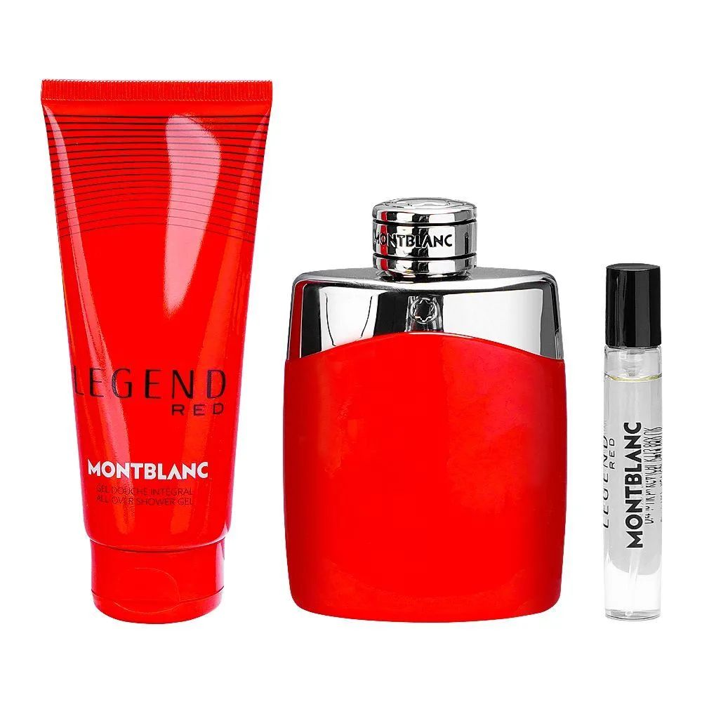 Mont Blanc Legend Red Edp 100ml / Edp 7.5ml / Shower Gel 100ml Gift Set