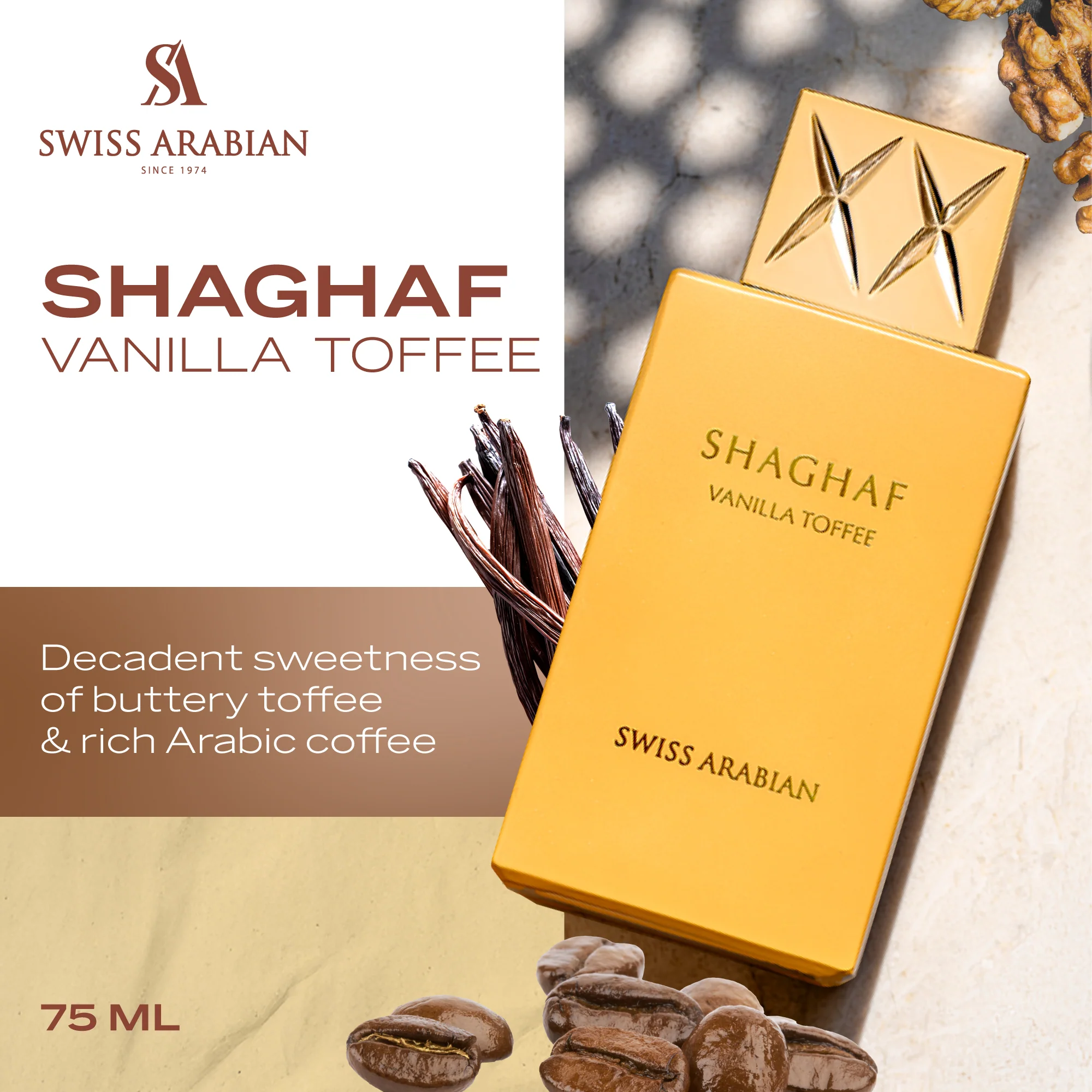 Swiss Arabian Shaghaf Vanilla Tofee Edp 75ml